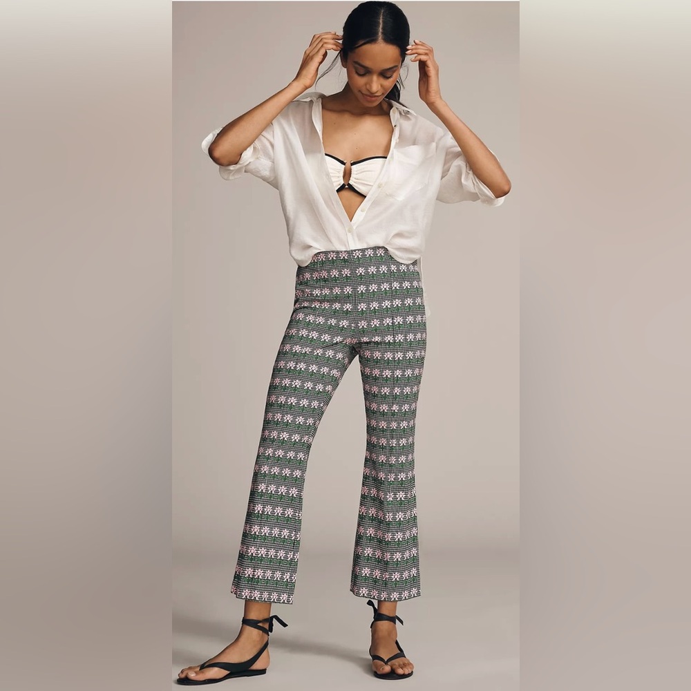 Anthropologie MAEVE The Margot kick flare women pants size M